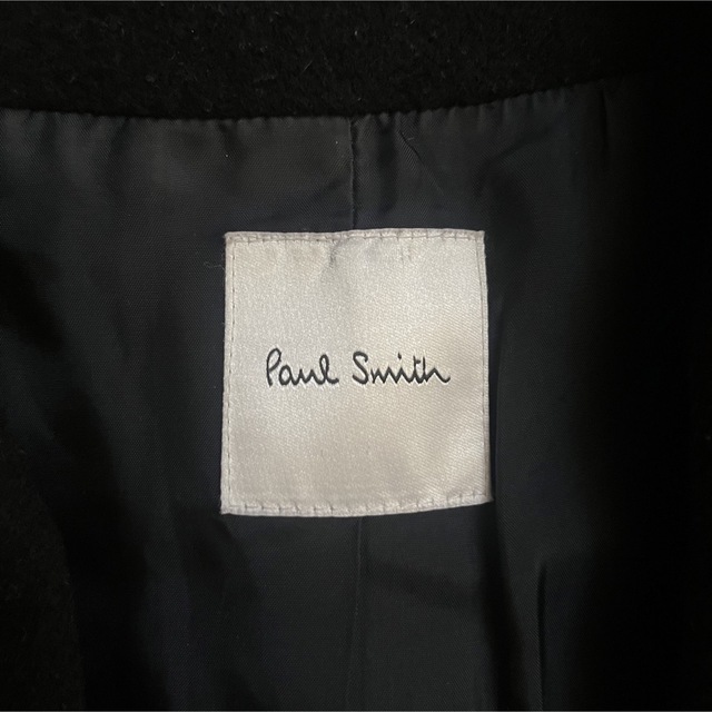 ポールスミス Paul Smith ウール カシミヤ ロングコート 黒