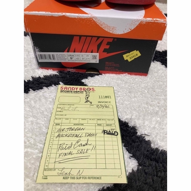 Jordan Brand（NIKE）(ジョーダン)のNIKE AIR JORDAN1 OG シカゴ　27.5cm  メンズの靴/シューズ(スニーカー)の商品写真