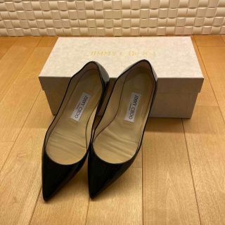 ジミーチュウ(JIMMY CHOO)のJIMMY CHOO パテントフラット　中古(ハイヒール/パンプス)