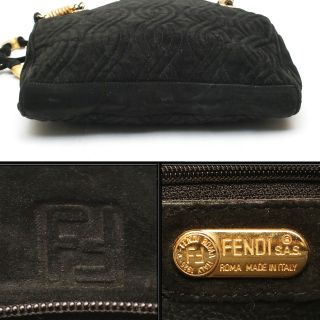 FENDI - 【ヴィンテージ】◇フェンディ◇ スエード / ゴールド金具