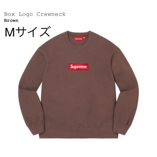 シュプリーム(Supreme)のSupreme　Box Logo Crewneck ブラウン M ボックスロゴ(スウェット)