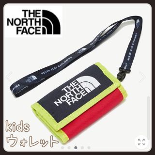 ザノースフェイス(THE NORTH FACE)の【新品】ノースフェイスTHENORTHFACEキッズウォレットネックストラップ紺(財布)