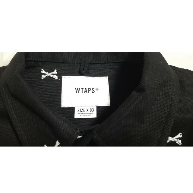 Lサイズ　03  WTAPS JUNGLE LS 01 SHIRT.  黒メンズ