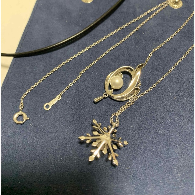 MIKIMOTO(ミキモト)のミキモト 雪の結晶ネックレス ペンダント 2点セット レディースのアクセサリー(ネックレス)の商品写真