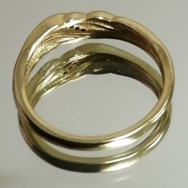 【SALE】リング メンズ アクセサリー ゴールド おしゃれ 金色 指輪 21号 レディースのアクセサリー(リング(指輪))の商品写真