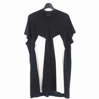 ユリウス(JULIUS)のユリウス デフォームド シーム Tシャツ カットソー Vネック 1 ブラック 黒(Tシャツ/カットソー(半袖/袖なし))