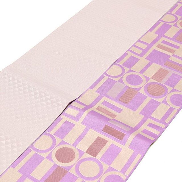 新品 半幅帯 リバーシブル 洗える 浴衣用 祭 小紋 細帯 薄紫 かわいいの通販 By やませのお店 ラクマ