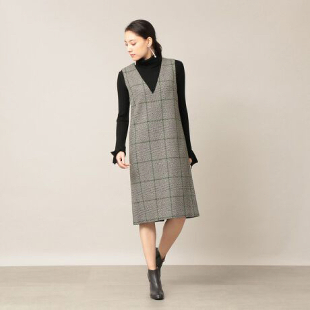 EPOCA THE SHOP - EPOCA the shop チェックサックドレス ワンピース 38