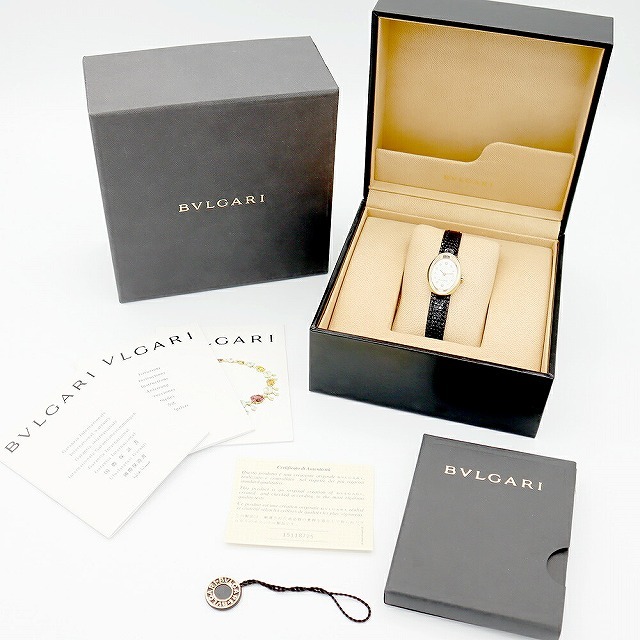 電池交換済 BVLGARI ブルガリ オーバル OV27GL 純正ダイヤモンド 電池交換済 BVLGARI ブルガリ オーバル OV27GL 純正ダイヤモンド