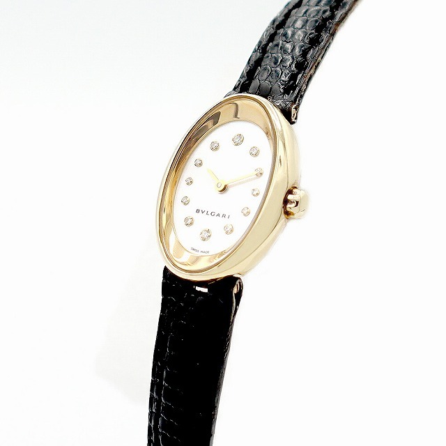 電池交換済 BVLGARI ブルガリ オーバル OV27GL 純正ダイヤモンド 電池交換済 BVLGARI ブルガリ オーバル OV27GL 純正ダイヤモンド