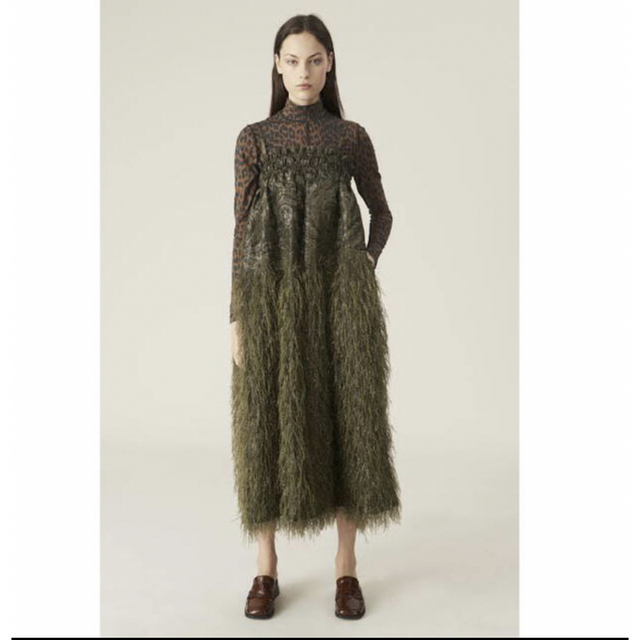 探しています!!GANNI フェザージャガードロングワンピース の通販 by