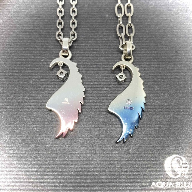 AQUA SILVER(アクアシルバー)のAqua Silver アクアシルバー フェザーネックレス ２種セット レディースのアクセサリー(ネックレス)の商品写真