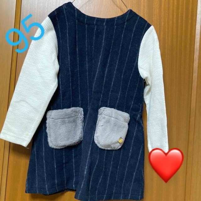 キムラタン(キムラタン)のキムラタン 秋冬ワンピース 95 キッズ/ベビー/マタニティのキッズ服女の子用(90cm~)(ワンピース)の商品写真