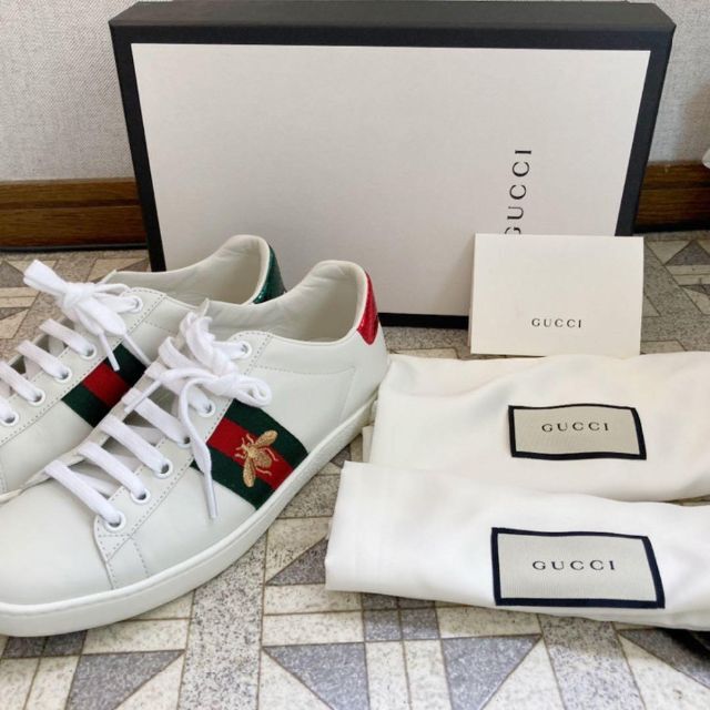 美品 GUCCI スニーカー23.5cm | フリマアプリ ラクマ