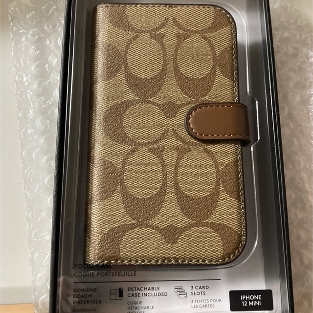 COACH - コーチ シグネチャーiPhone 12 MINI 手帳型ケースの通販 by