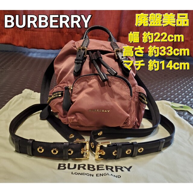 BURBERRY(バーバリー)の【未使用に近い】BURBERRY バックパック ナイロン ゲラフィティーリュック レディースのバッグ(リュック/バックパック)の商品写真