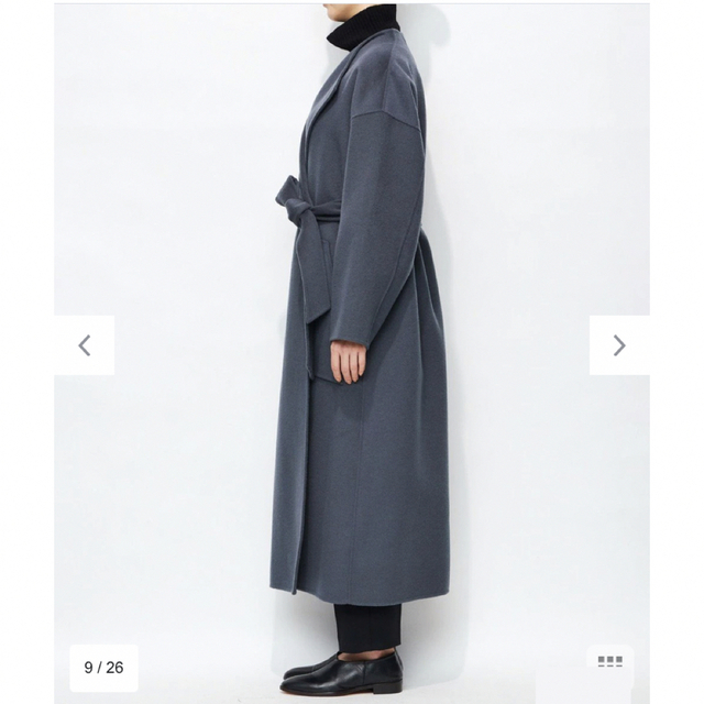 uncrave アンクレイヴ ライトリバーロングコート ブルーグレー 1 新品-