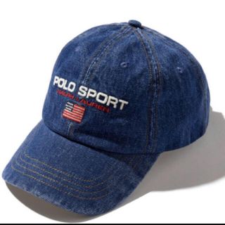 ポロラルフローレン(POLO RALPH LAUREN)のpolo sport 90's 復刻 denim cap ポロスポーツ 星条旗(キャップ)