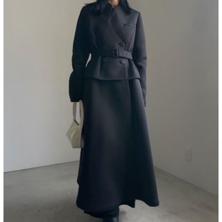 アメリヴィンテージ(Ameri VINTAGE)の【新品・タグ付】CARDBOARD FLARE DRESS COAT Mサイズ(ロングコート)