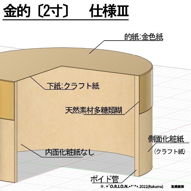 金的〔2寸的〕5個セット 弓道 射会の通販 by O.ᖇ.Ι.O.Ν.'s shop｜ラクマ