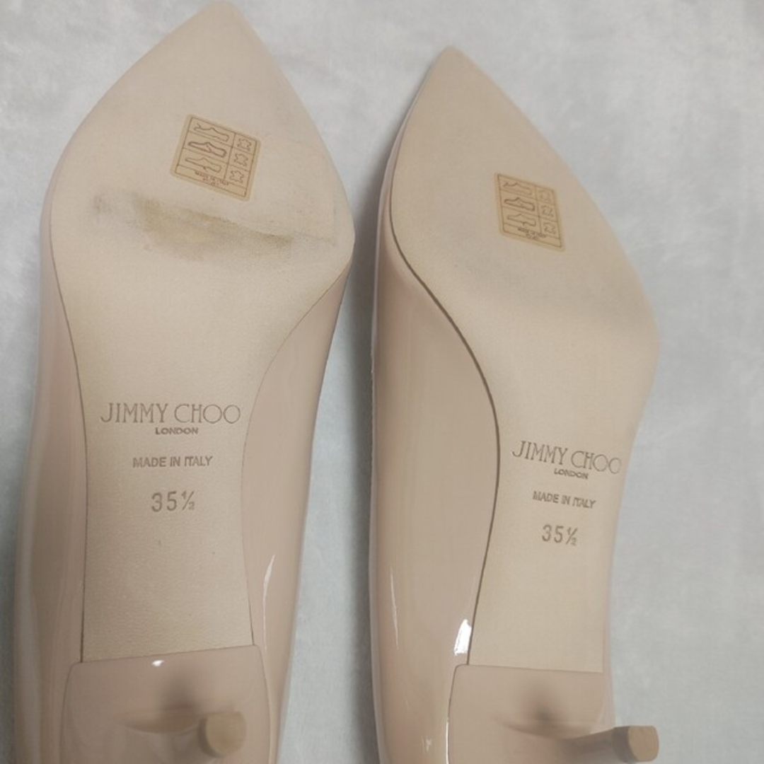 JIMMY CHOO(ジミーチュウ)の新品　JIMMY CHOO　AZA パウダーピンク パンプス レディースの靴/シューズ(ハイヒール/パンプス)の商品写真