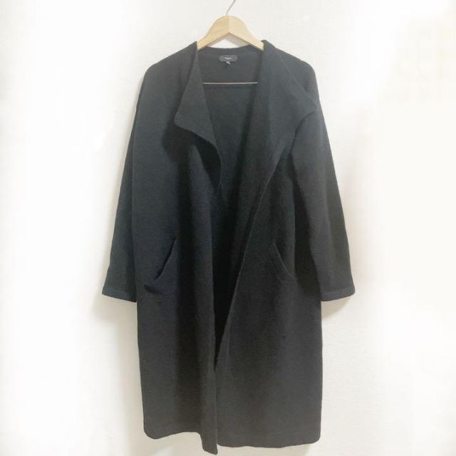 【美品】Theory セオリー 21aw ロングニットコーディガン 黒