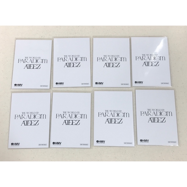 ATEEZ アチズ PARADIGM HMV特典ホログラムトレカ　8枚