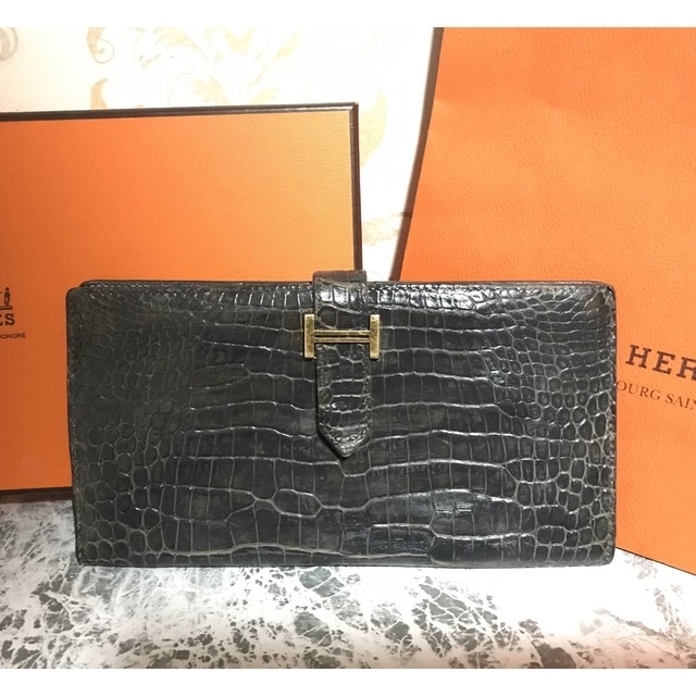 HERMES エルメス ポロサス 長財布