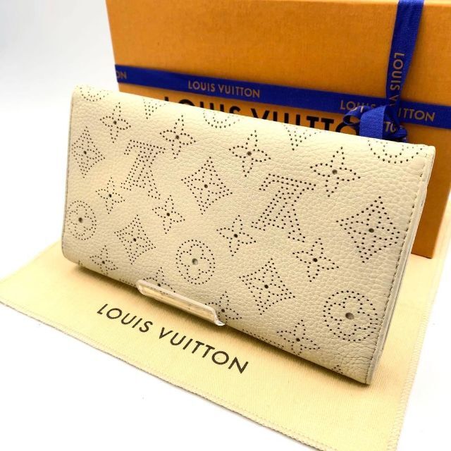 LOUIS VUITTON(ルイヴィトン)の【マリ様専用】ルイヴィトン マヒナ ポルトフォイユ アメリア クリーム ベージュ レディースのファッション小物(財布)の商品写真