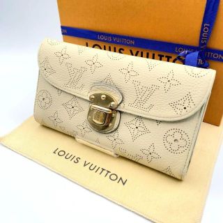 ルイヴィトン(LOUIS VUITTON)の【マリ様専用】ルイヴィトン マヒナ ポルトフォイユ アメリア クリーム ベージュ(財布)