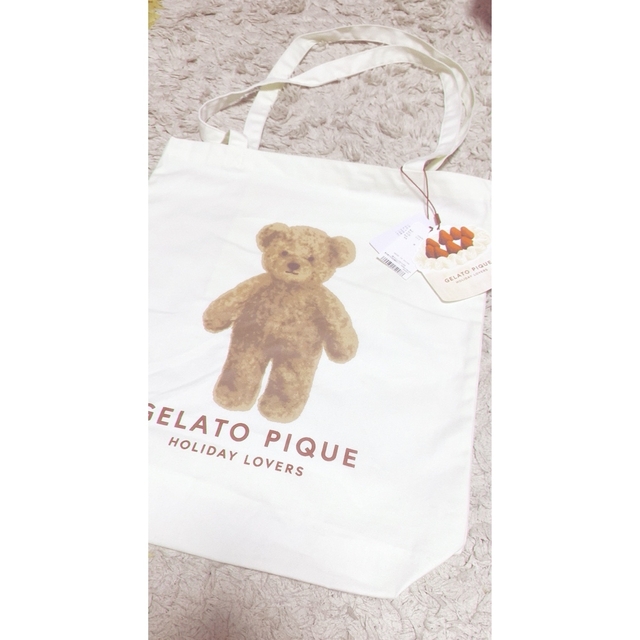 gelato pique(ジェラートピケ)のジェラートピケ   ベア　トートバック　新品　今期　完売 レディースのバッグ(トートバッグ)の商品写真