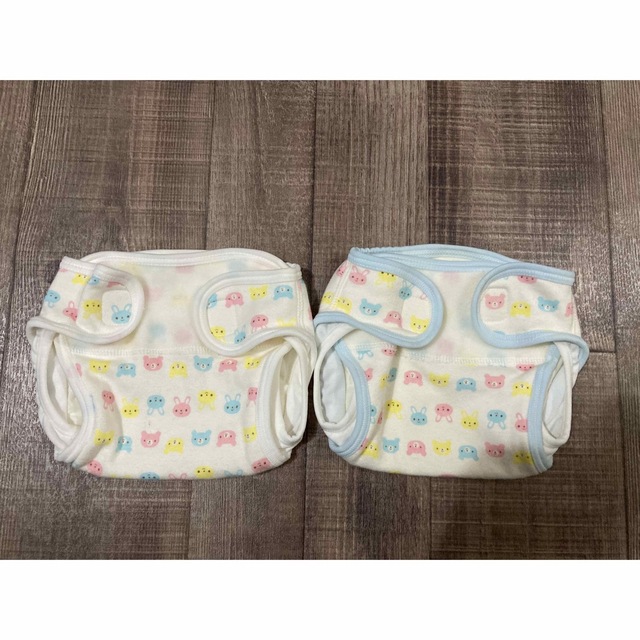 オムツカバー 2点セット 50サイズ ベビー 新生児 キッズ/ベビー/マタニティのおむつ/トイレ用品(ベビーおむつカバー)の商品写真