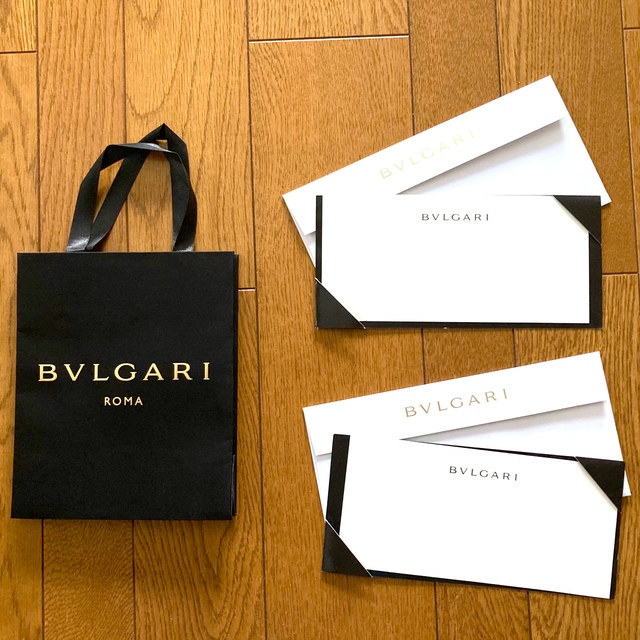 BVLGARI(ブルガリ)のブルガリ　ショップバッグ　メッセージカード レディースのバッグ(ショップ袋)の商品写真