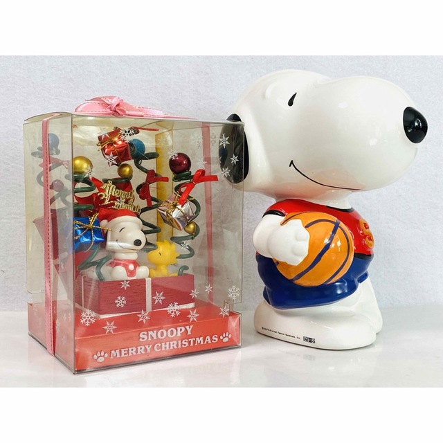 アンティーク　レトロ　ピーナッツ　SNOOPYスヌーピー陶器製　3体セット