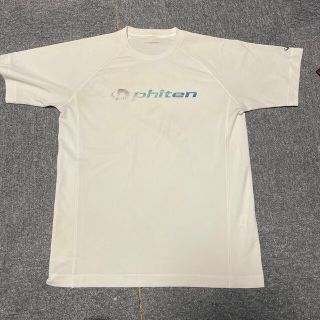 ファイテン　ホワイト　グラデーション　ラメ　Tシャツ　Lサイズ(バレーボール)