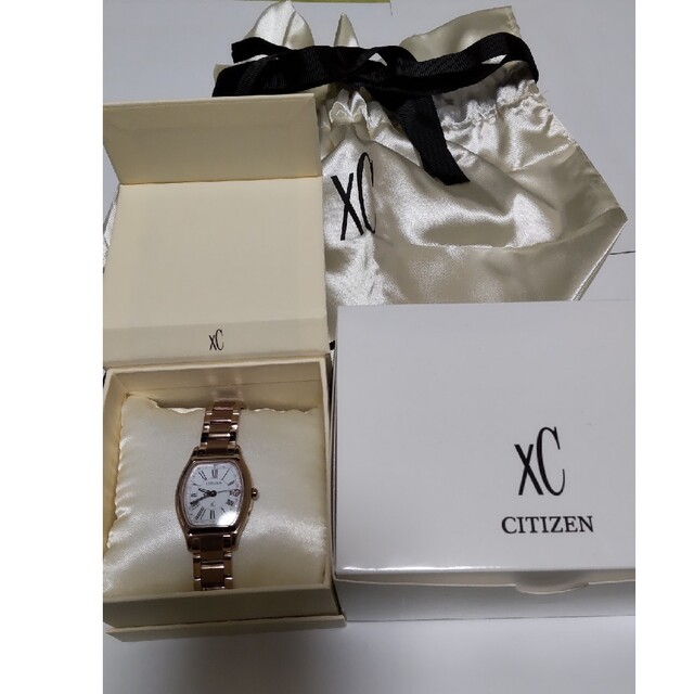 CITIZEN XC H060-T023371電波ソーラー ピンクゴールドチタン