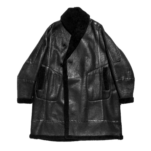 レザージャケット JULIUS - JULIUS 18AW COLLECTION MOUTON GOWN COAT