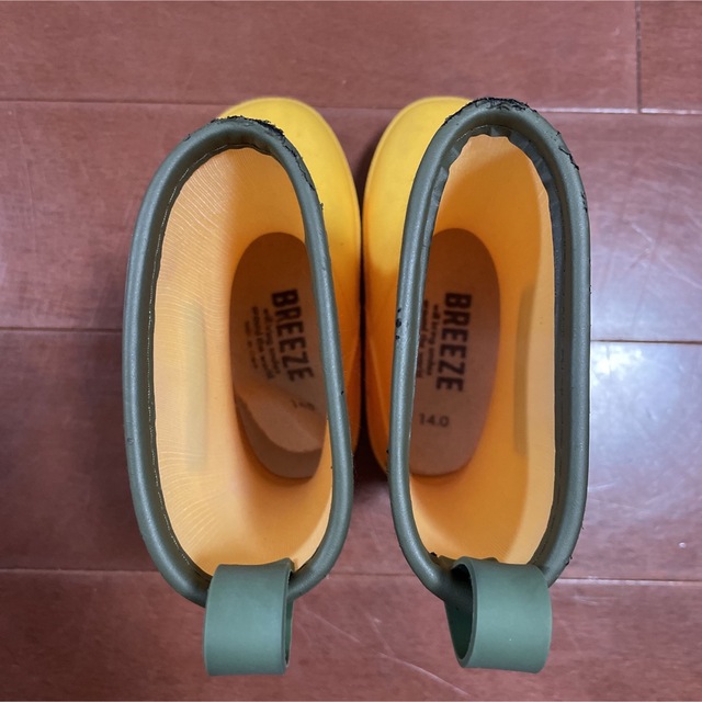 BREEZE(ブリーズ)のbreeze 14cm 長靴　黄色　イエロー　レインブーツ キッズ/ベビー/マタニティのベビー靴/シューズ(~14cm)(長靴/レインシューズ)の商品写真