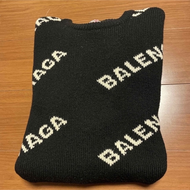 Balenciaga - BALENCIAGA  ロゴ クルーネック セーター
