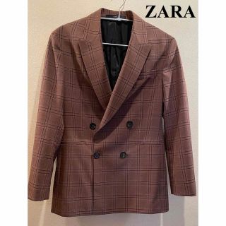 ザラ(ZARA)の★週末値下げ★ ZARA メンズ　ジャケット　チェック柄(テーラードジャケット)