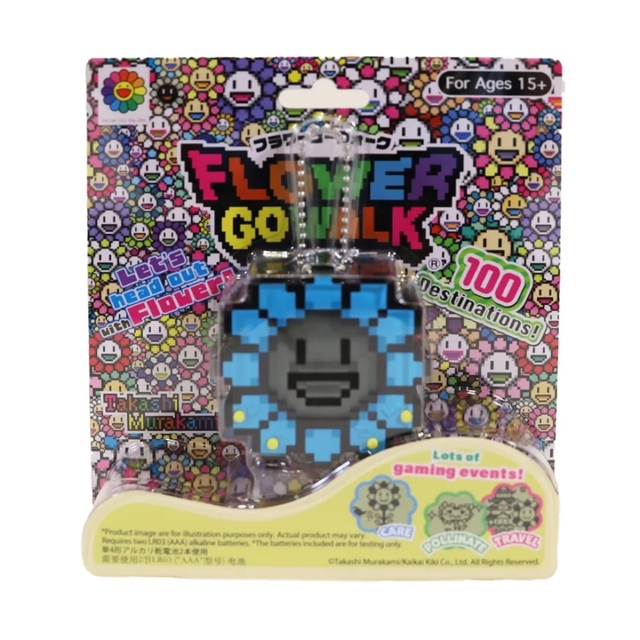 ギフ_包装 2個セット FLOWER GO WALK 村上隆 ゲーム機 クリア sipp
