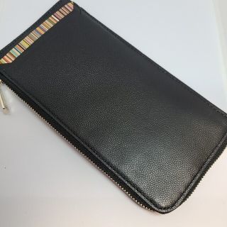 ポールスミス(Paul Smith)の贈り物に！ポールスミス　ストライプスロットL字ジップ長財布(長財布)