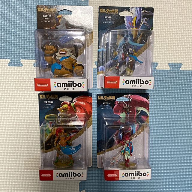 アミーボ amiibo リーバル ダルケル ウルボザ ミファーの4人の英傑