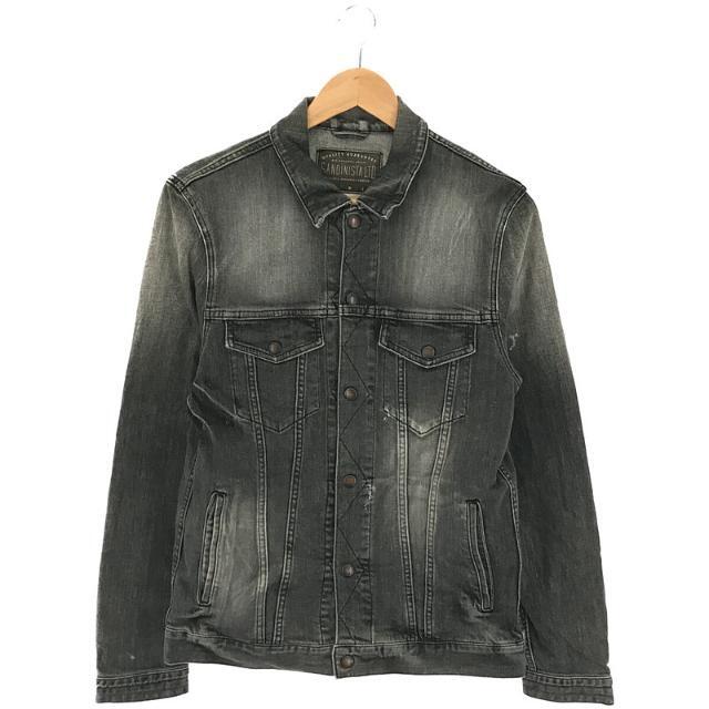 Sandinista(サンディニスタ)のSANDINISTA / サンディニスタ | B.C.Stretch Damaged Denim Jacket 3rd タイプ ストレッチ ダメージ 加工 デニム ジャケット | L | ブラック | メンズ メンズのジャケット/アウター(その他)の商品写真