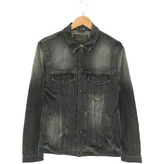 サンディニスタ(Sandinista)のSANDINISTA / サンディニスタ | B.C.Stretch Damaged Denim Jacket 3rd タイプ ストレッチ ダメージ 加工 デニム ジャケット | L | ブラック | メンズ(その他)