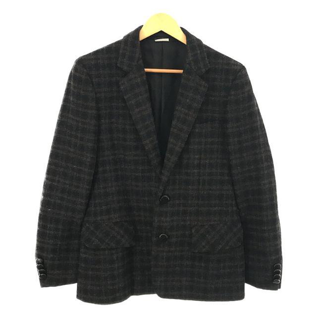 【美品】  COMME des GARCONS HOMME DEUX / コムデギャルソン オムドゥ | AD2012 2012AW | ツイード ウール チェック クルミボタン 2B テーラード ジャケット | S | ブラック/ネイビー/ボルドー | メンズその他