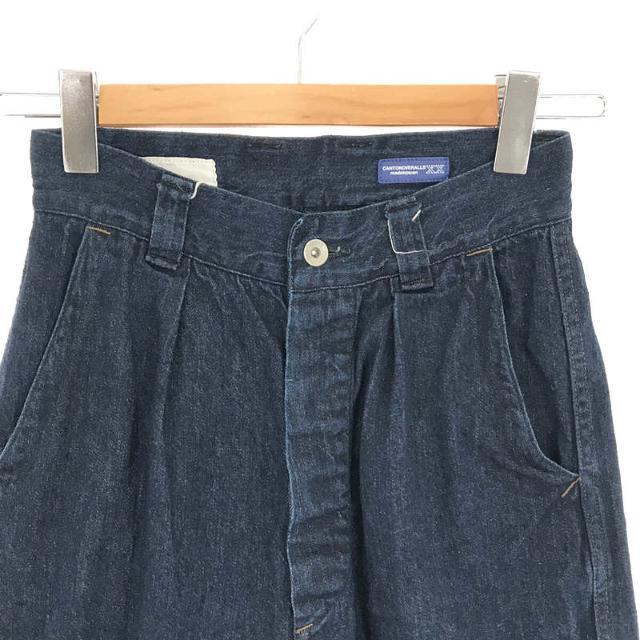 MHL. / エムエイチエル マーガレットハウエル | × CANTON キャントン別注 LIGHT DENIM コットン ライトオンス ワイド  デニム パンツ | 26 | インディゴ | レディース