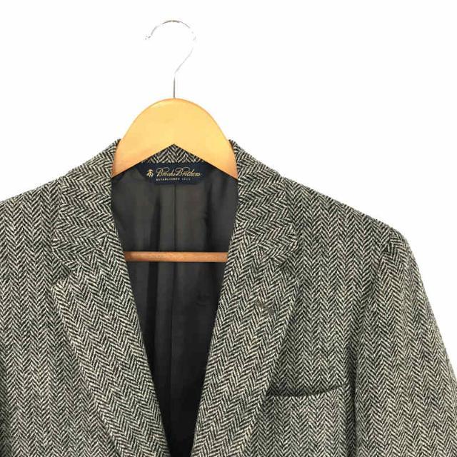 【美品】 BROOKS BROTHERS / ブルックスブラザーズ | ハリスツイード ヘリンボーン ウール ジャケット | グレー | メンズ