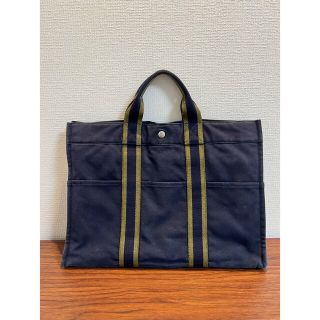 エルメス(Hermes)のエルメス　ネイビートートバッグ/A4サイズ(バッグ)