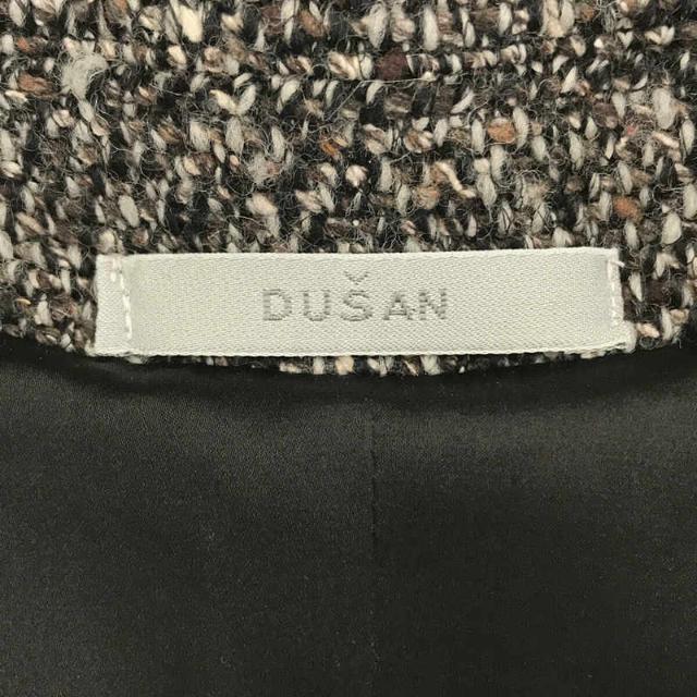 DUSAN(ドゥシャン)のDusan / ドゥサン | イタリア製 ウール ナイロン シルク ツイード ジャケット | S | グレー | レディース レディースのジャケット/アウター(その他)の商品写真